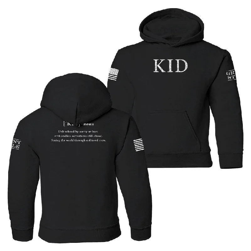 Bold Fashion Sales Youth Kid Defined Hoodie - Black