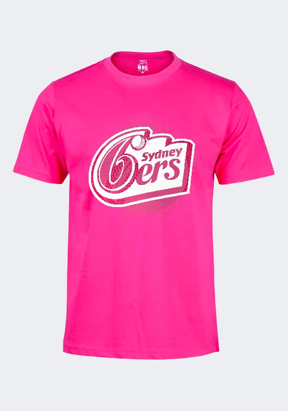 Women's Clothing For Outdoor Activities BBL Sydney Sixers Adults Logo Tee