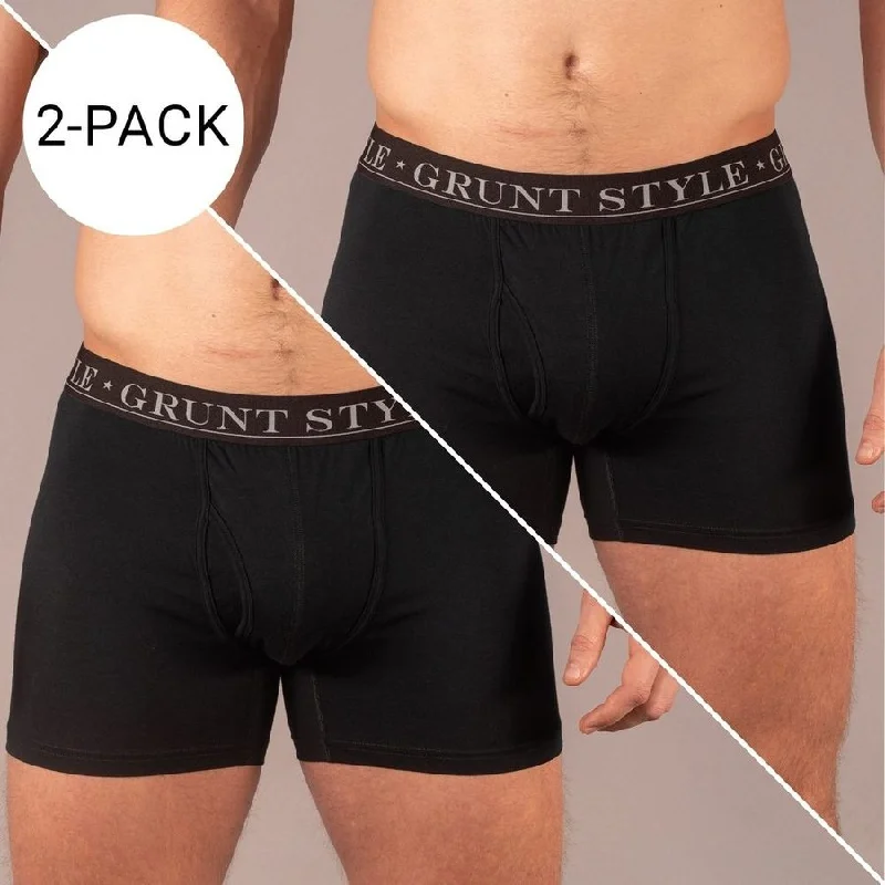 Catch Every Fashion Trend Base Command 2-Pack Boxer Briefs - Black