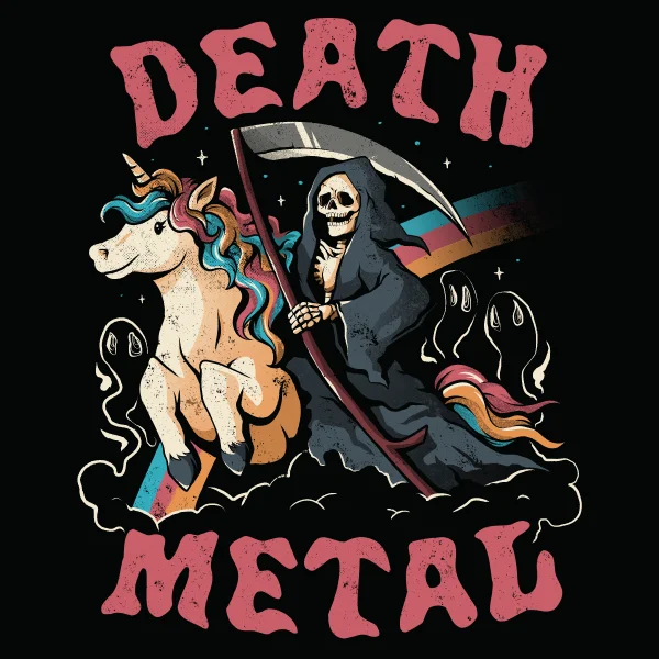 Casual Clothing For Women 'Death Metal' Shirt