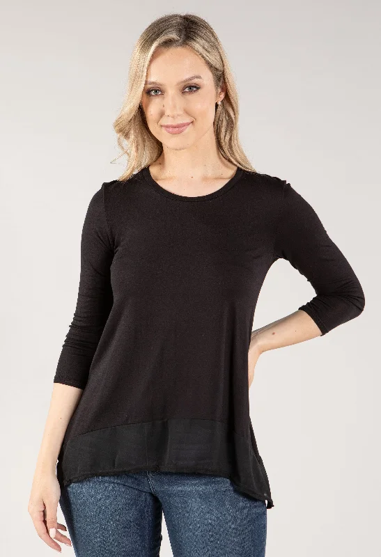 Polished Style Deals Long Sleeve Trim Top