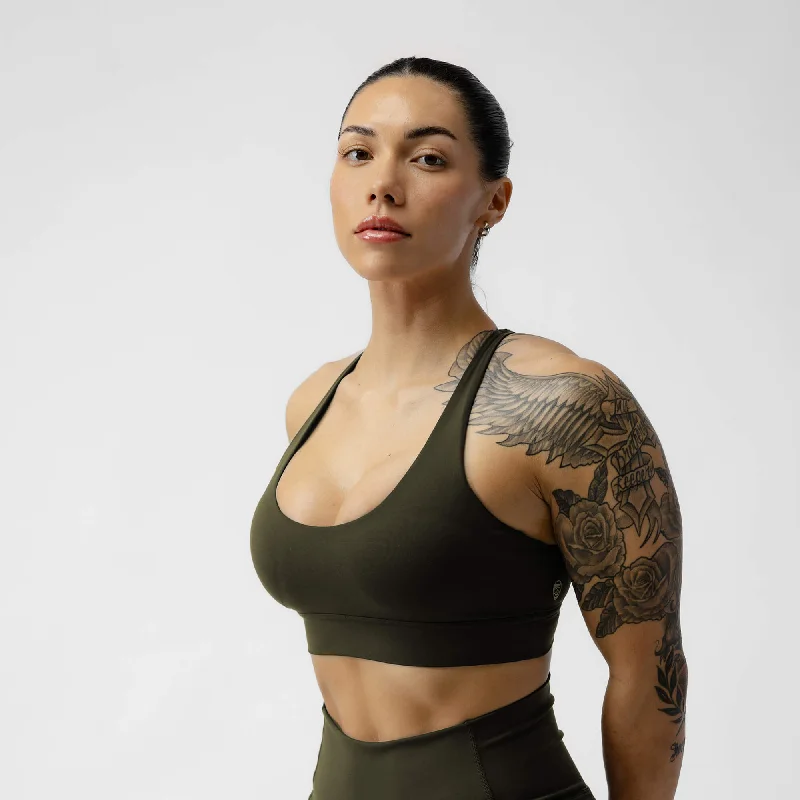 Must Haves Combat Bra - Forest Green