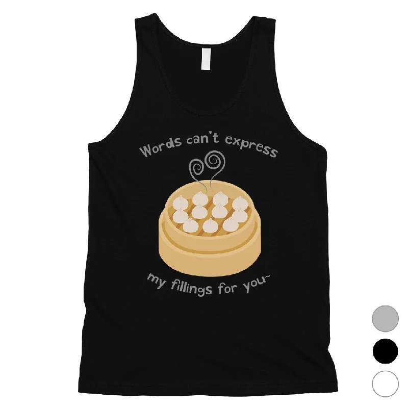 Women's Vacation Attire My Fillings Dumpling Dimsum Mens Tank Top For Dumpling Lover Gifts