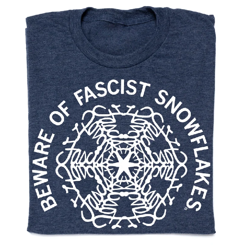 Casual Chic Women's Clothes Fascist Snowflakes Curved Logo