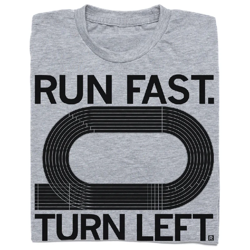 Casual Apparel For Women Run Fast Turn Left Black & Grey