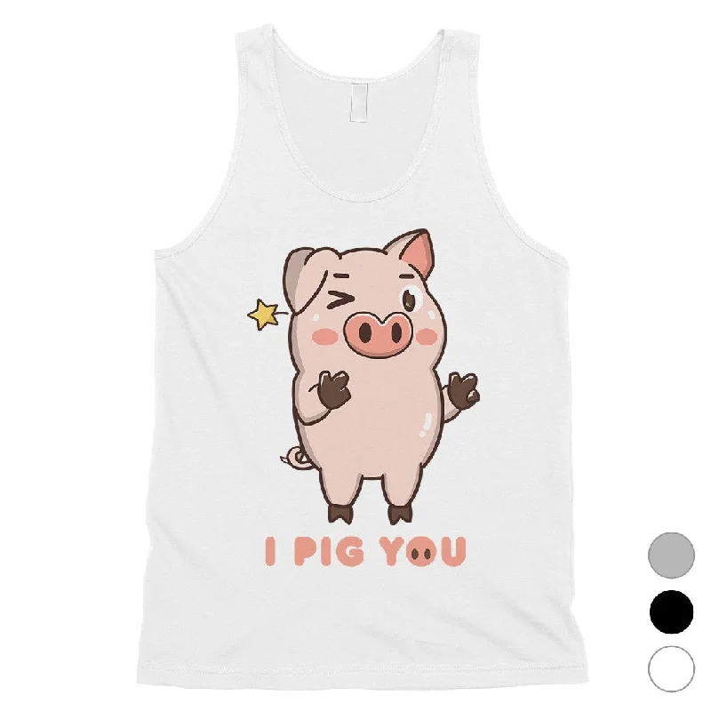 Women's Work Outfit For The Office I Pig You Mens Funny Saying Workout Tank Top Valentine's Day Gift