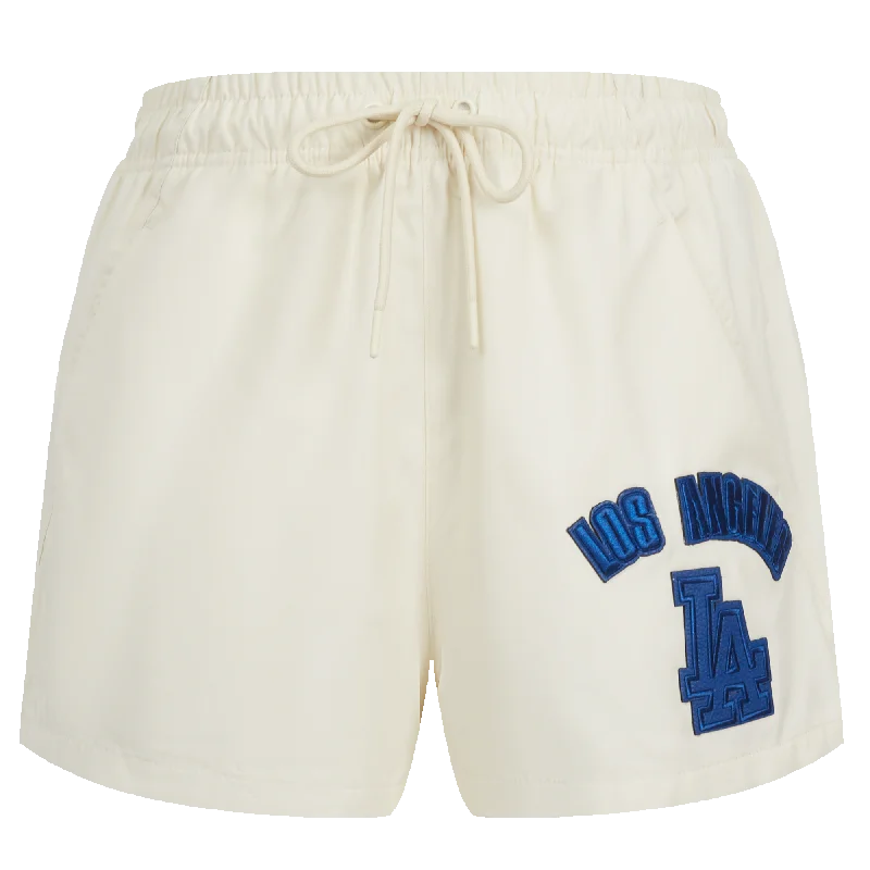 Women's Seasonal Attire MLB LOS ANGELES DODGERS TRIPLE TONAL W WOVEN WOMEN'S SHORT (EGGSHELL)