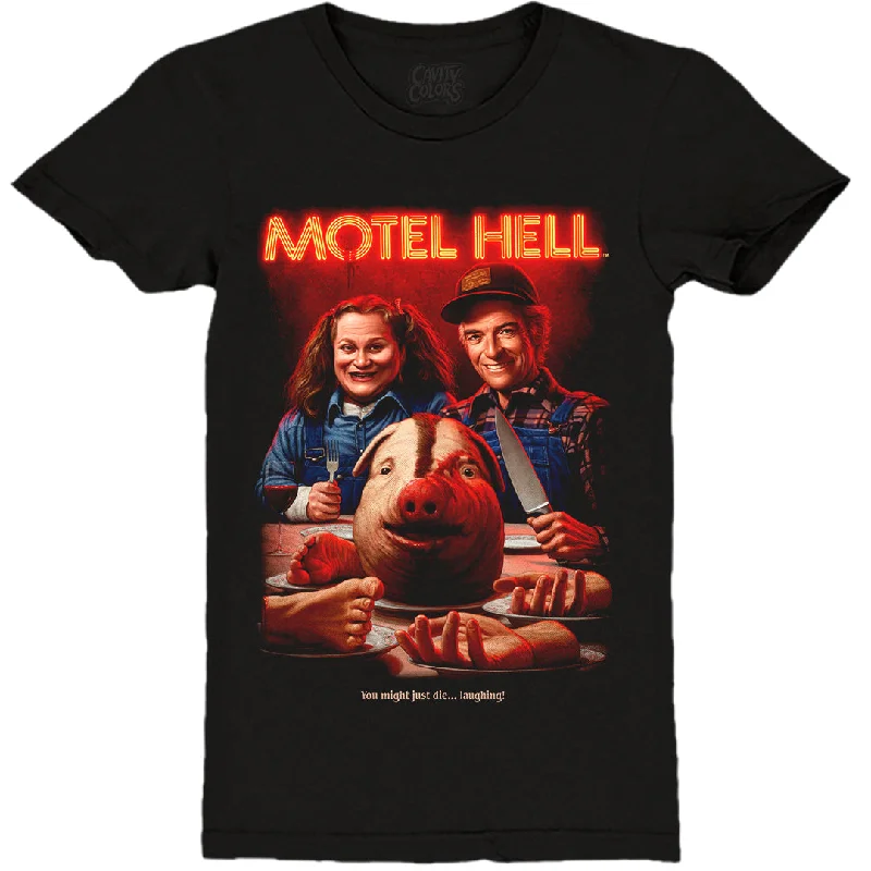 Seasonal Clearance MOTEL HELL: DIE LAUGHING - LADIES T-SHIRT