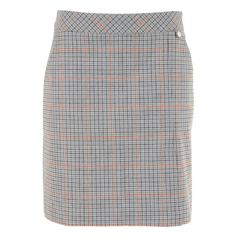 Exclusive Discounts The Scarlata Skort In Mini Plaid, Tones Of Grayish Brown