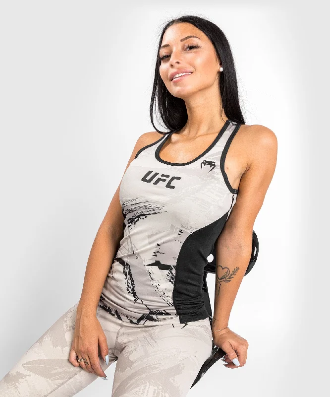 Women's Urban Clothing UFC Venum Authentic Fight Week 2.0 Women’s Performance Tank Top - Sand/Black