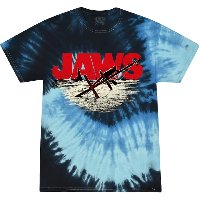 Formal Attire For Women JAWS: SMILE - TIE-DYE T-SHIRT (DARK OCEAN TIE DYE)