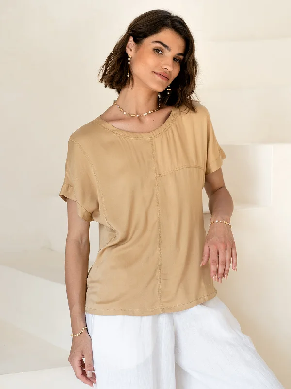 Women's Wedding Apparel Corfu Bamboo Top Fawn