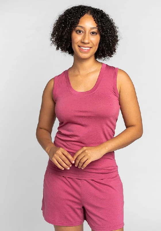 Women's Seasonal Clothes Phoebe Lounge Tank • Final Sale Deals! - Red Violet