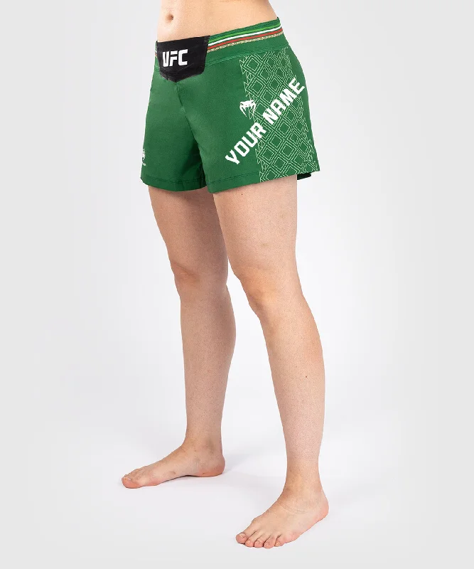 Women's Stylish Vacation Attire UFC Noche by Venum Personalized Authentic Fight Night Women’s Fight Short – Green