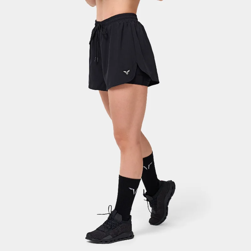 Classic Women's Apparel Essential 2-in-1 Shorts - Black