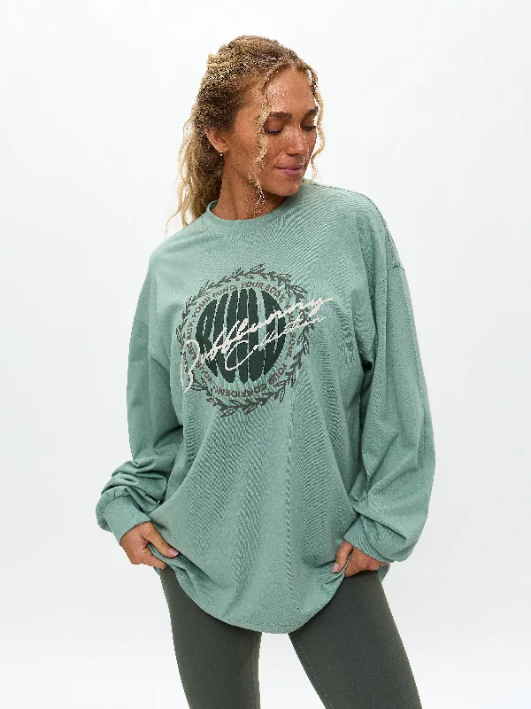 Summer Deals Build Long Sleeve Tee - Arctic Moss