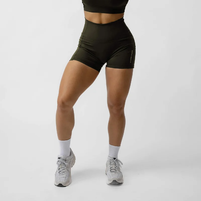 Chic And Trendy Victory Shorts - Forest Green