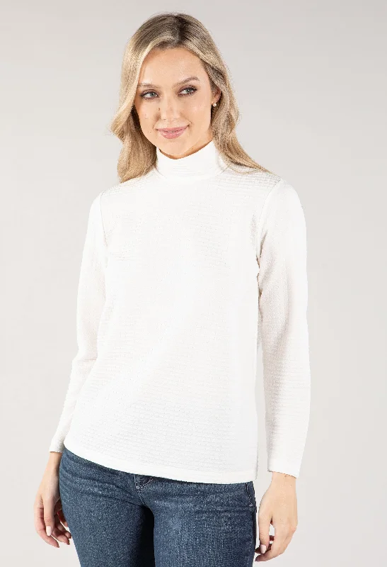 Shop Sale Items Textured High Neckline Top