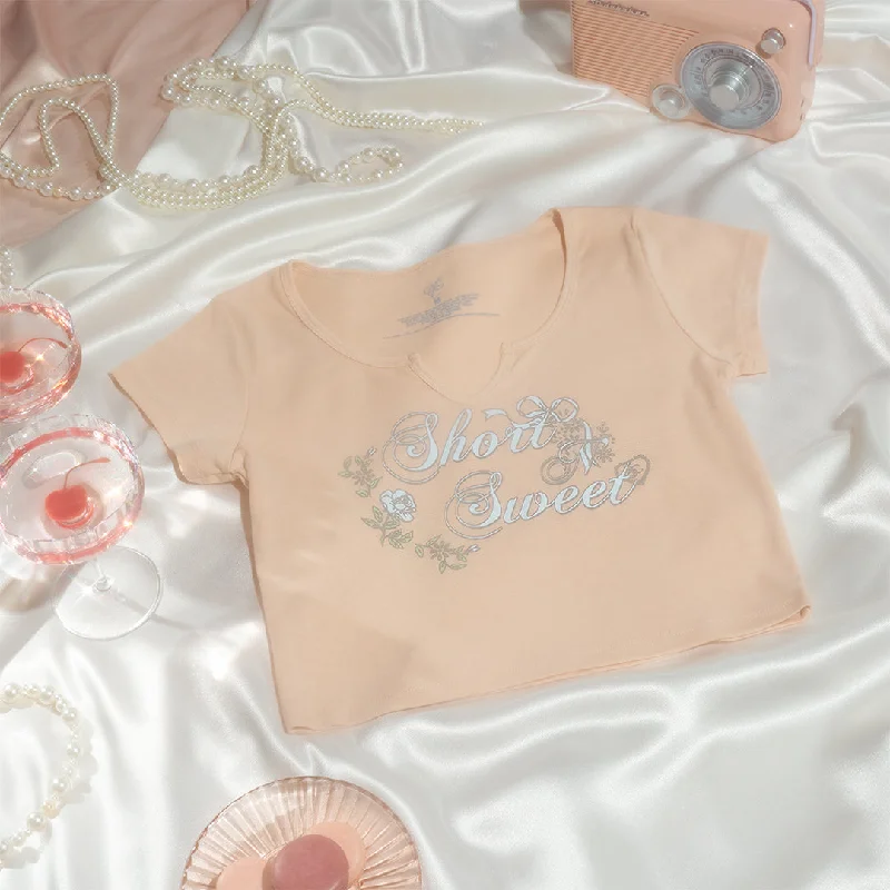 Women's Cozy Clothes Short n' Sweet Baby Tee