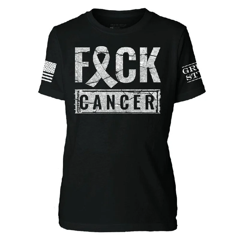 Classic Clothes For Women Youth F*ck Cancer T-Shirt - Black