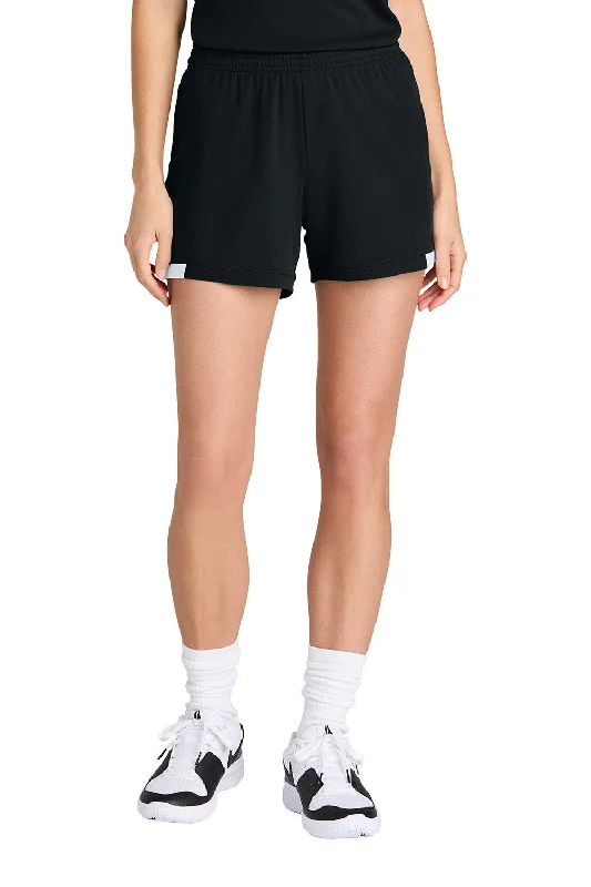 Women's Transitional Garments Sport-Tek Womens Club Moisture Wicking Shorts - Black/White - NEW