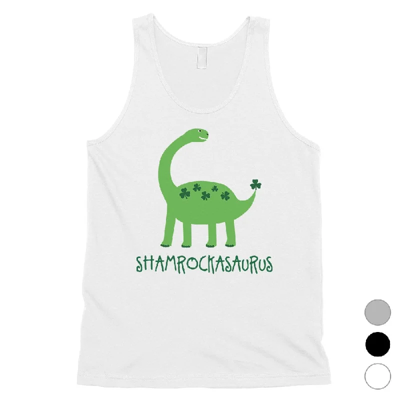 Bid Farewell To The Old Season Shamrock Saurus Mens Tank Top Funny New Dad St Patrick's Day Shirt