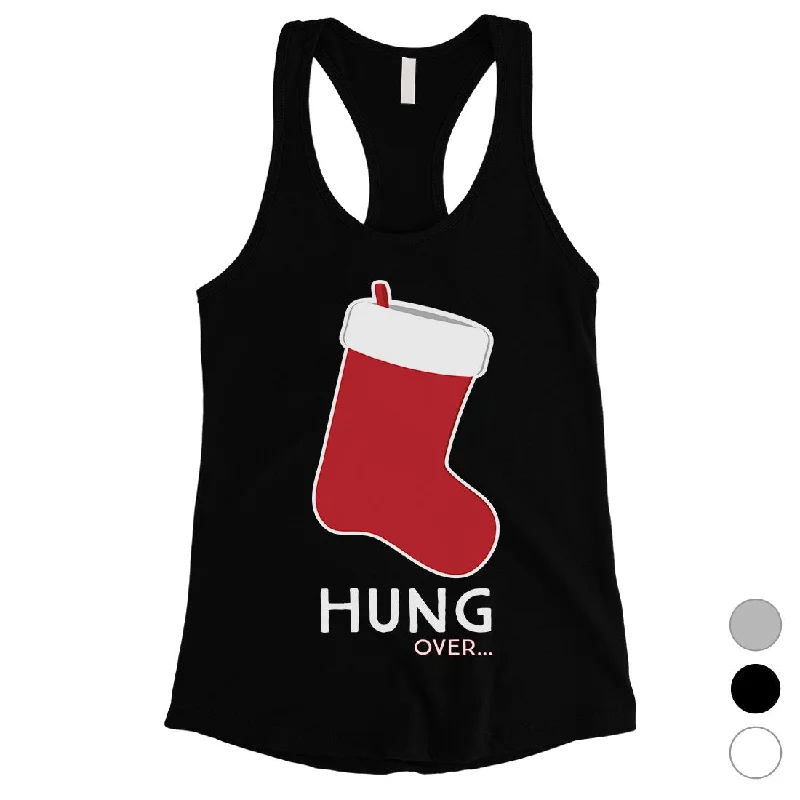 Women's Trendy Apparel Hungover Christmas Stocking Womens Tank Top