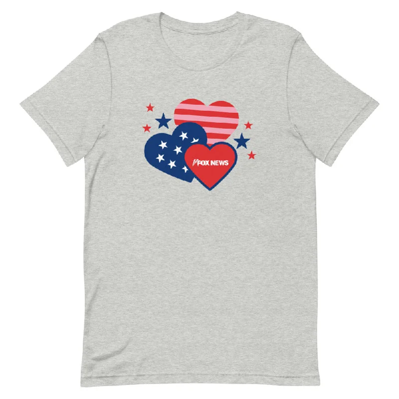 Women's Romantic Outfit FOX News Hearts Unisex T-Shirt