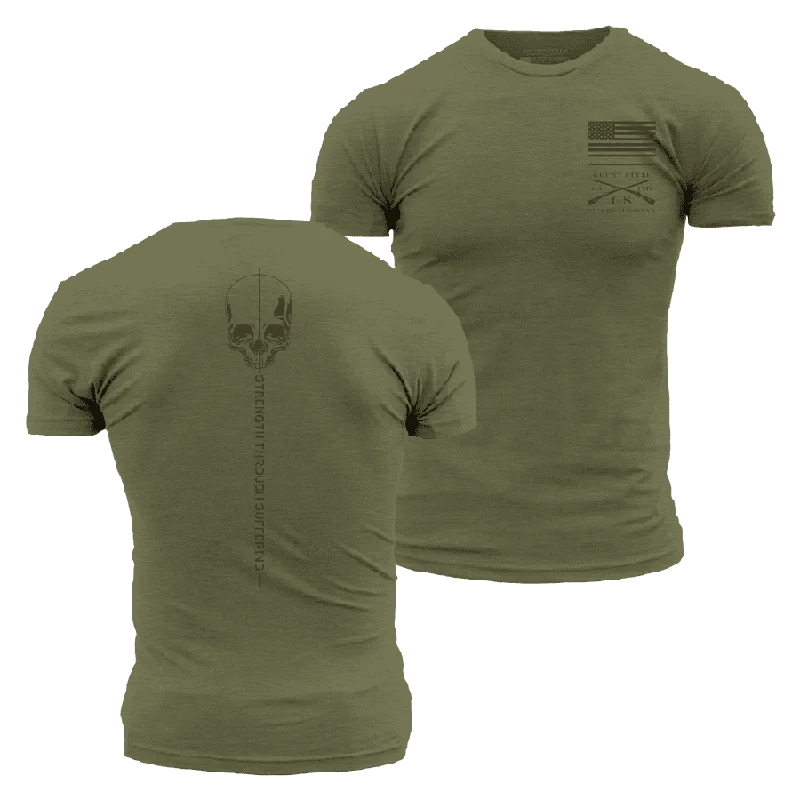 Chic Clothing For Women Strength Through Suffering T-Shirt - Military Green