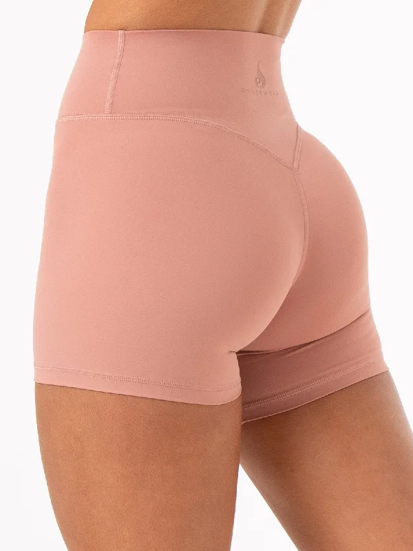 Unleash Your Trendy Side NKD High Waisted Shorts - Dusty Pink