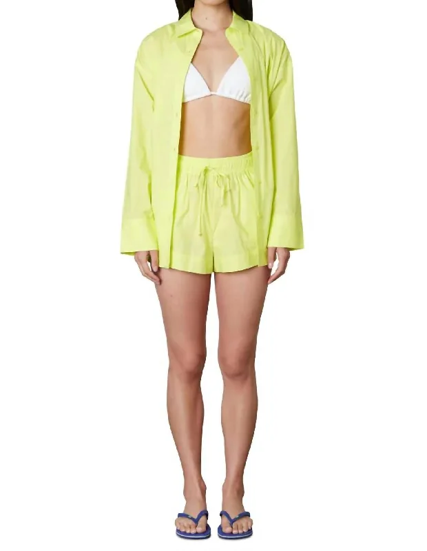 Women's Seasonal Apparel Boxer Short In Lemon